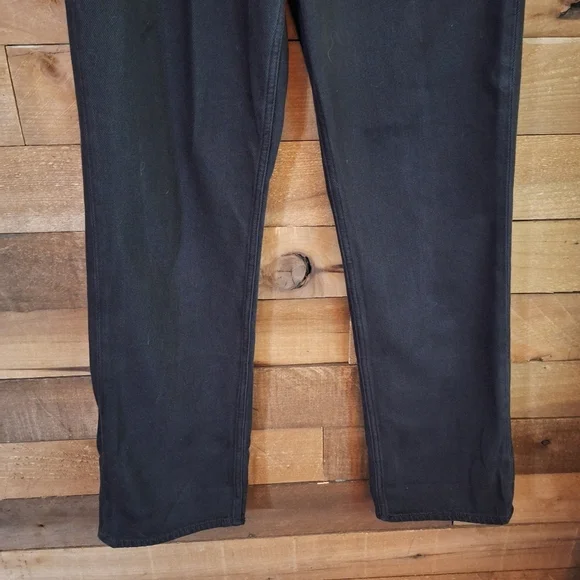 Hudson High Rise Paperbag Waist Straight Leg Pants – Black – Size 26 - Picture 3 of 9